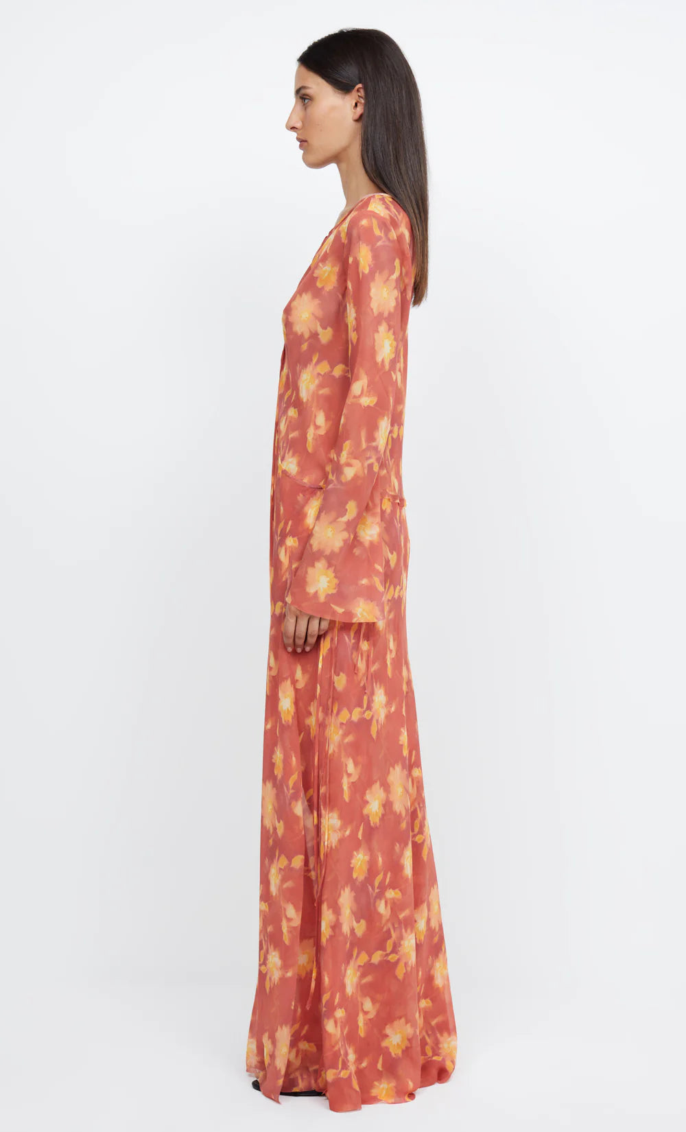 Azalea Wrap Long Sleeve Maxi Dress