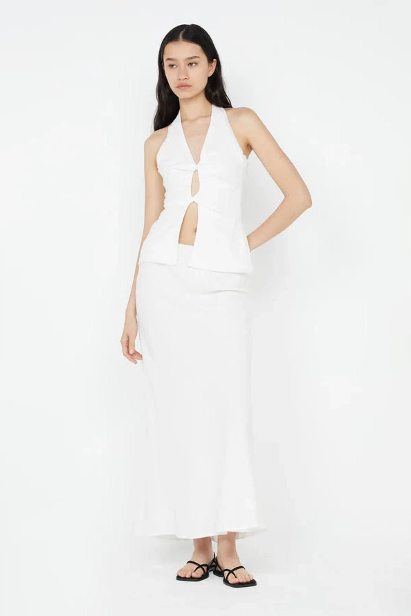 Everly Maxi Skirt White