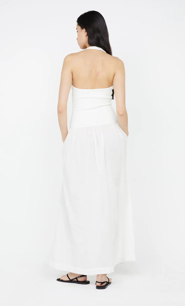 Leila Halter Dress Ivory