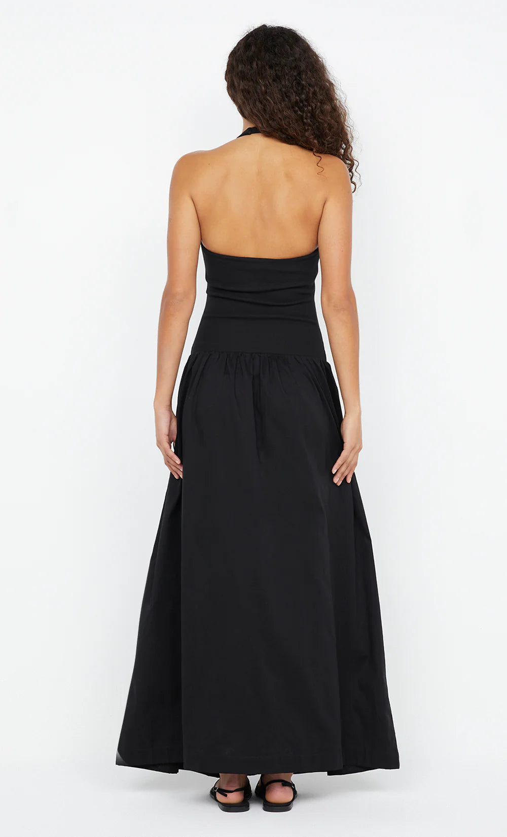 Leila Halter Dress Black