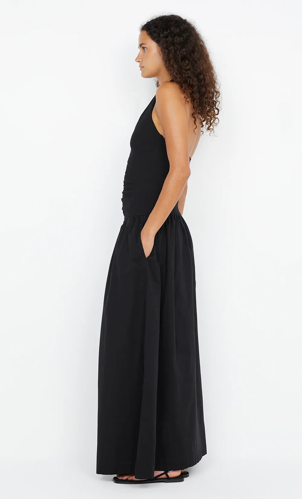 Leila Halter Dress Black