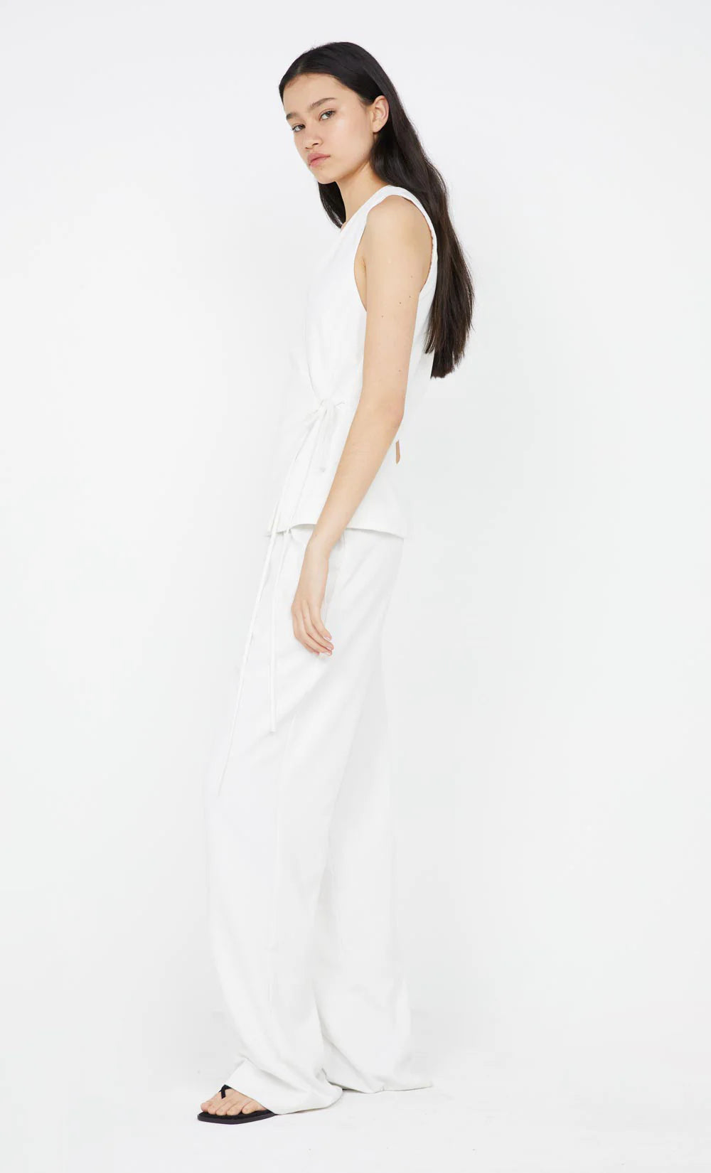 Ninah Tie Vest White