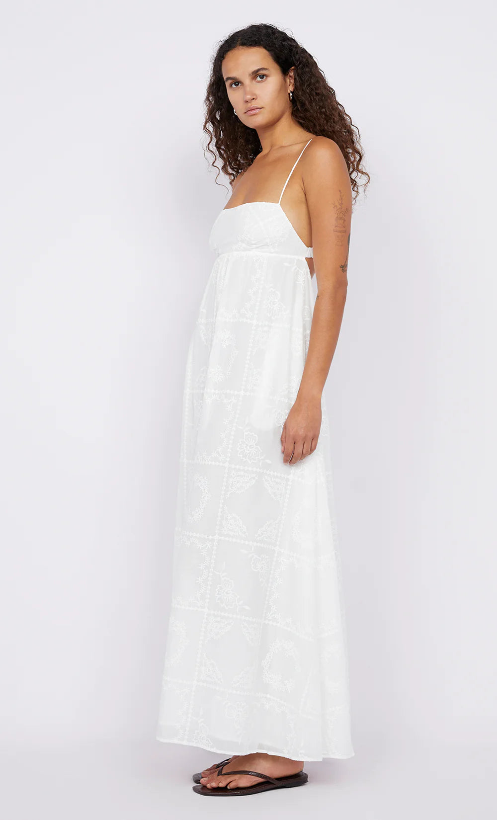 Zalea Maxi Dress White