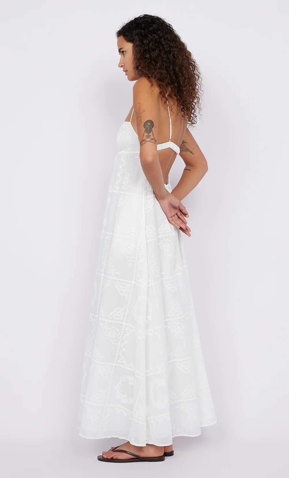 Zalea Maxi Dress White