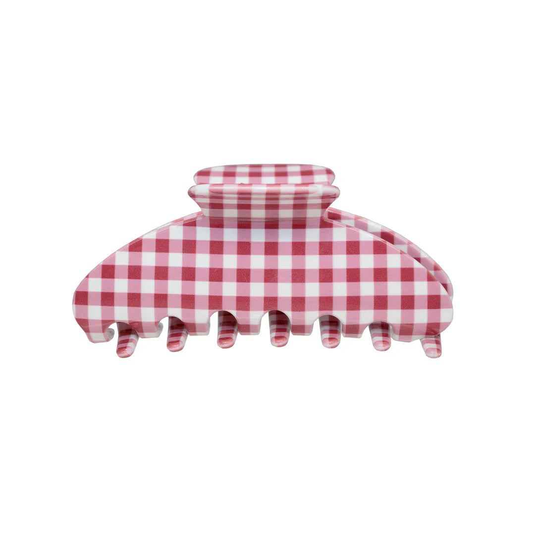 Big Effing Clip Red Gingham