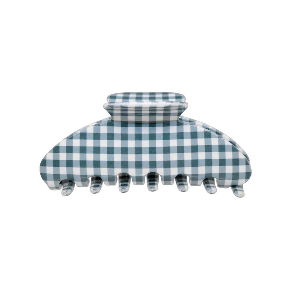 Big Effing Clip Navy Gingham