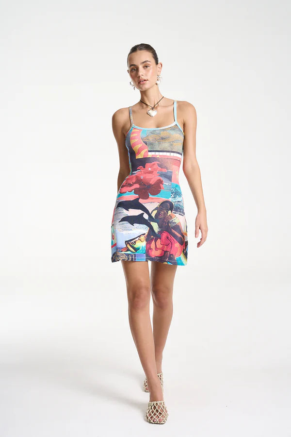 A Line Mini Dress Loco