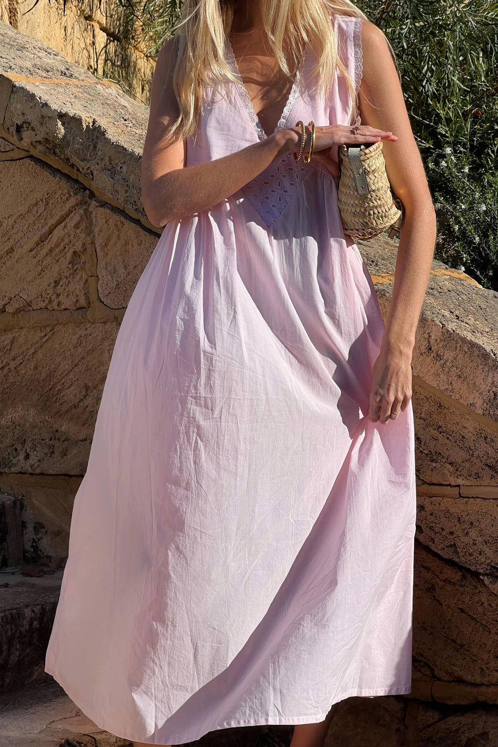 Vintage Cotton Gown Blush