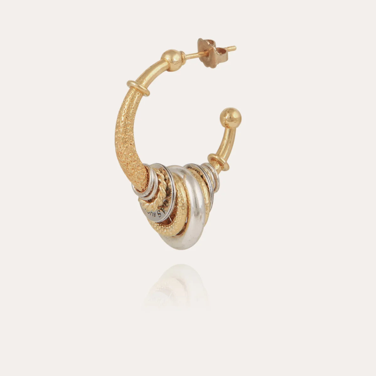 Gas Bijoux Maranzana Hoop Earrings Mix Metals