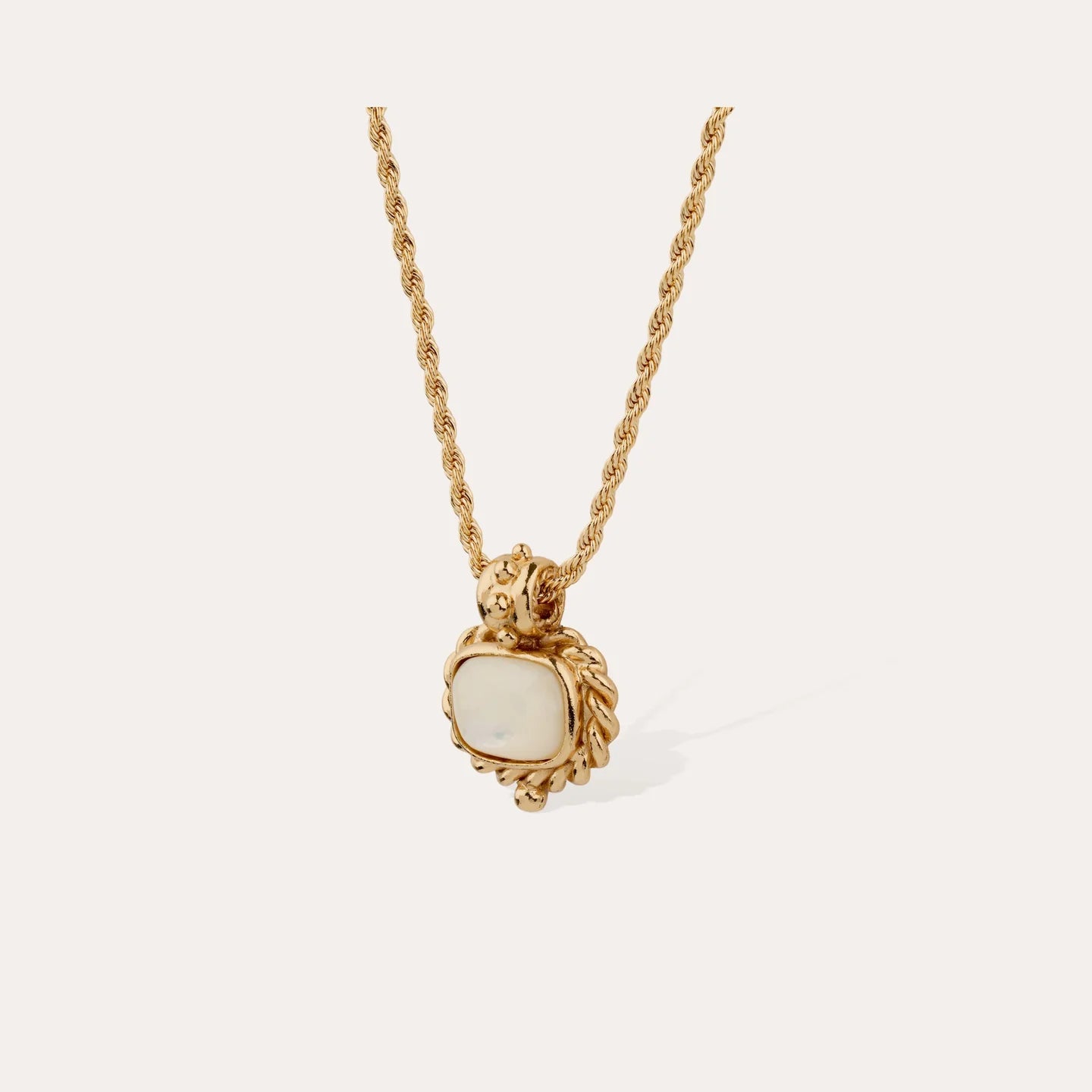 Gas Bijoux Amarante Necklace  White Mother of Pearl