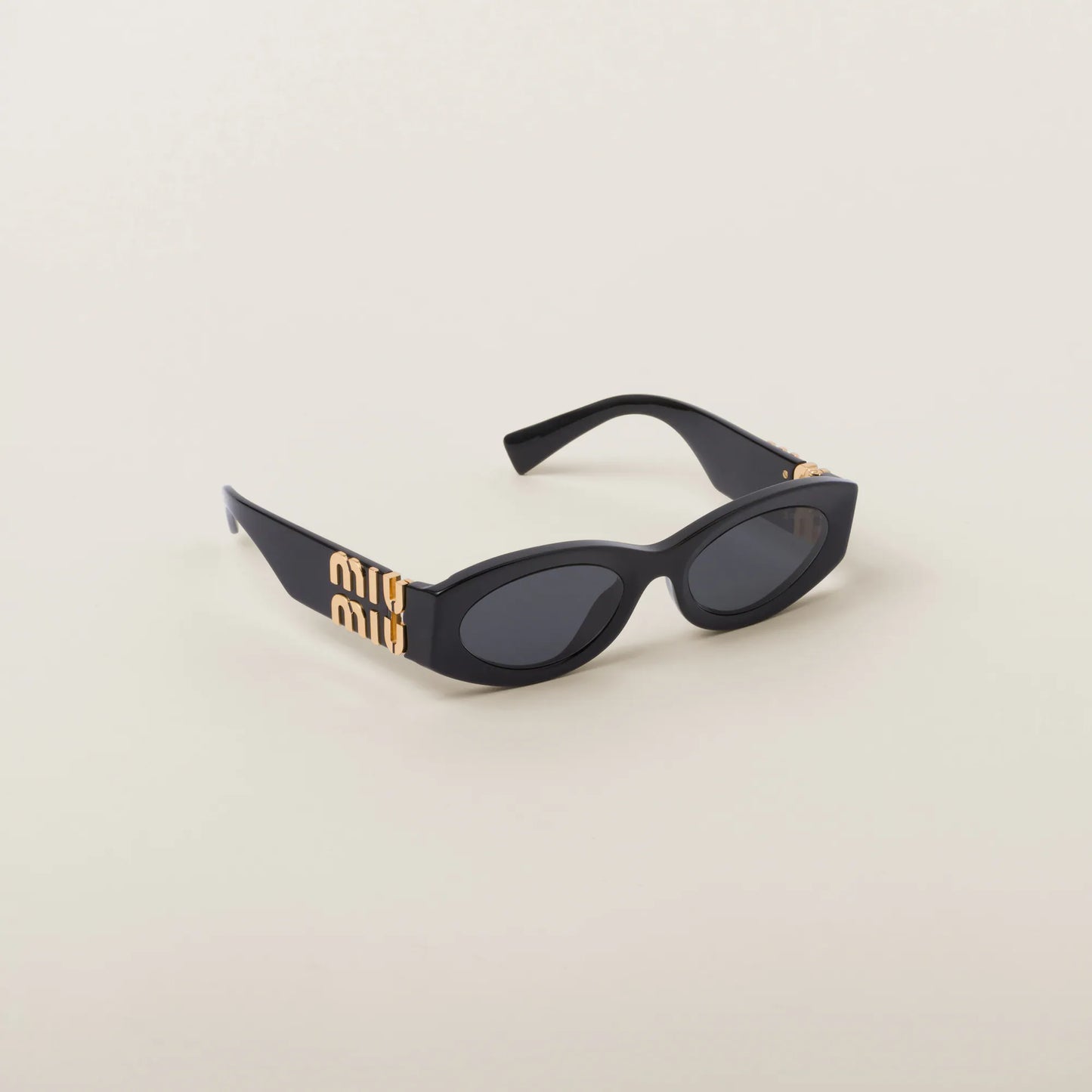 Miu Miu Oval Sunglasses Black 0MU 11WS