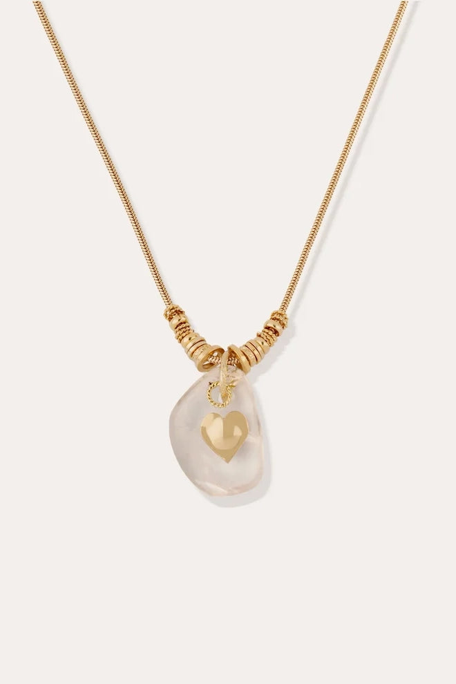 Gas Bijoux Galet Necklace Rock Crystal