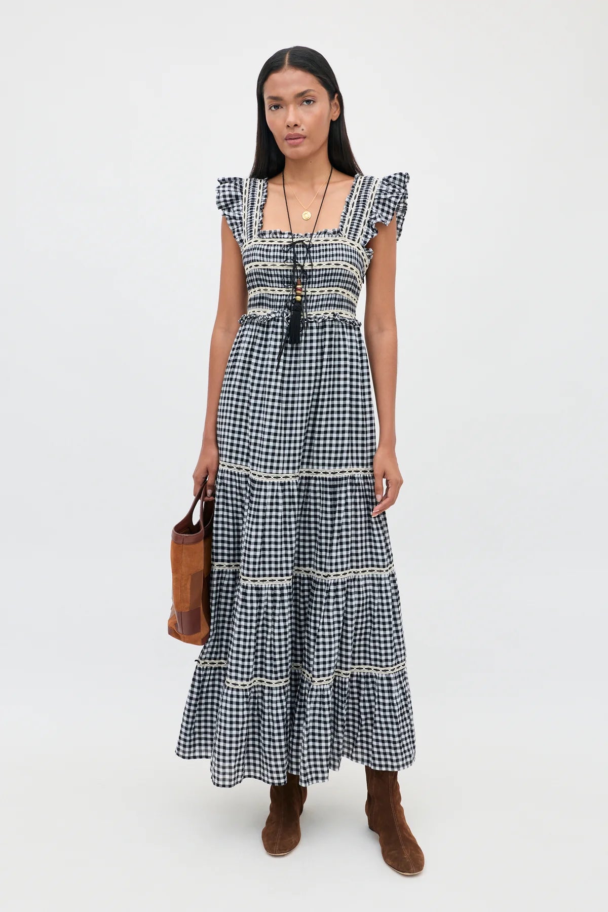 Rixo Chandra Dress Beth Check