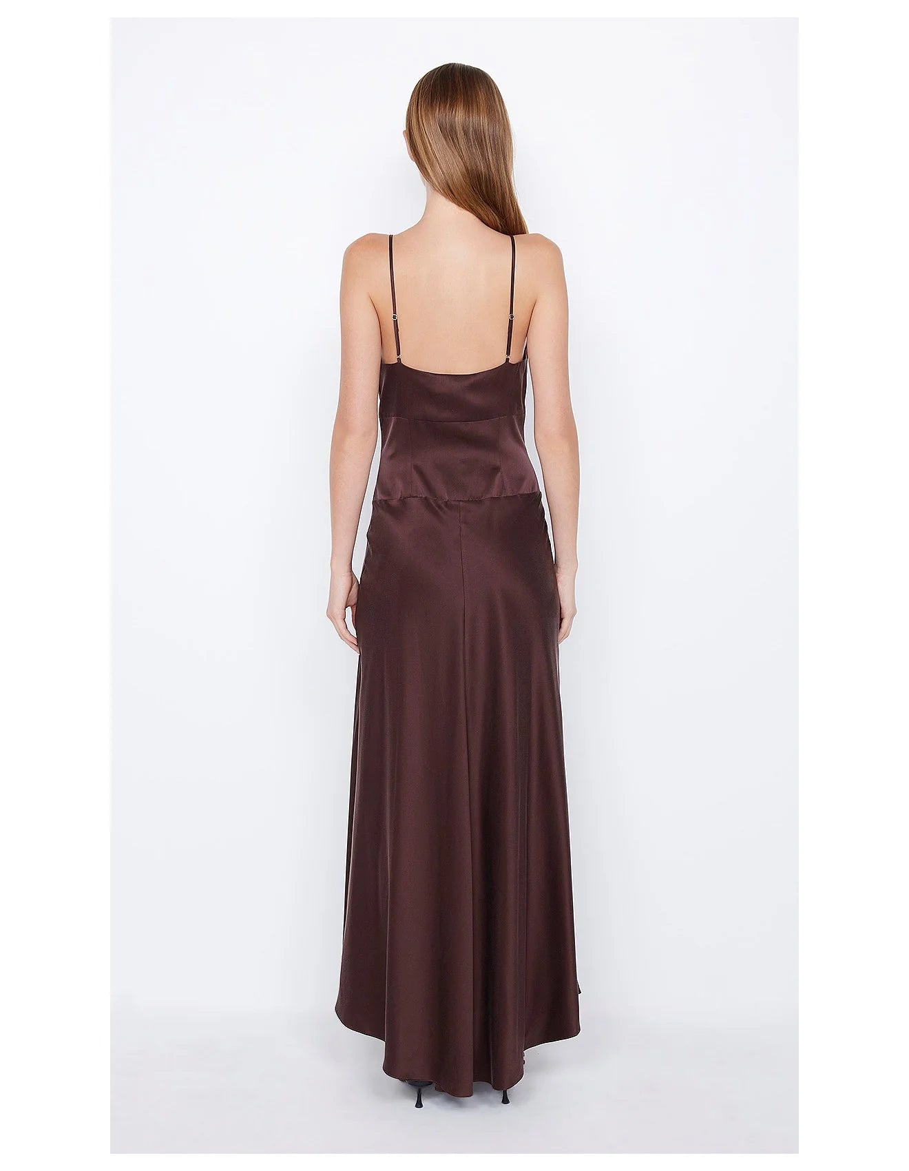 Kaia V Dress Choc Plum