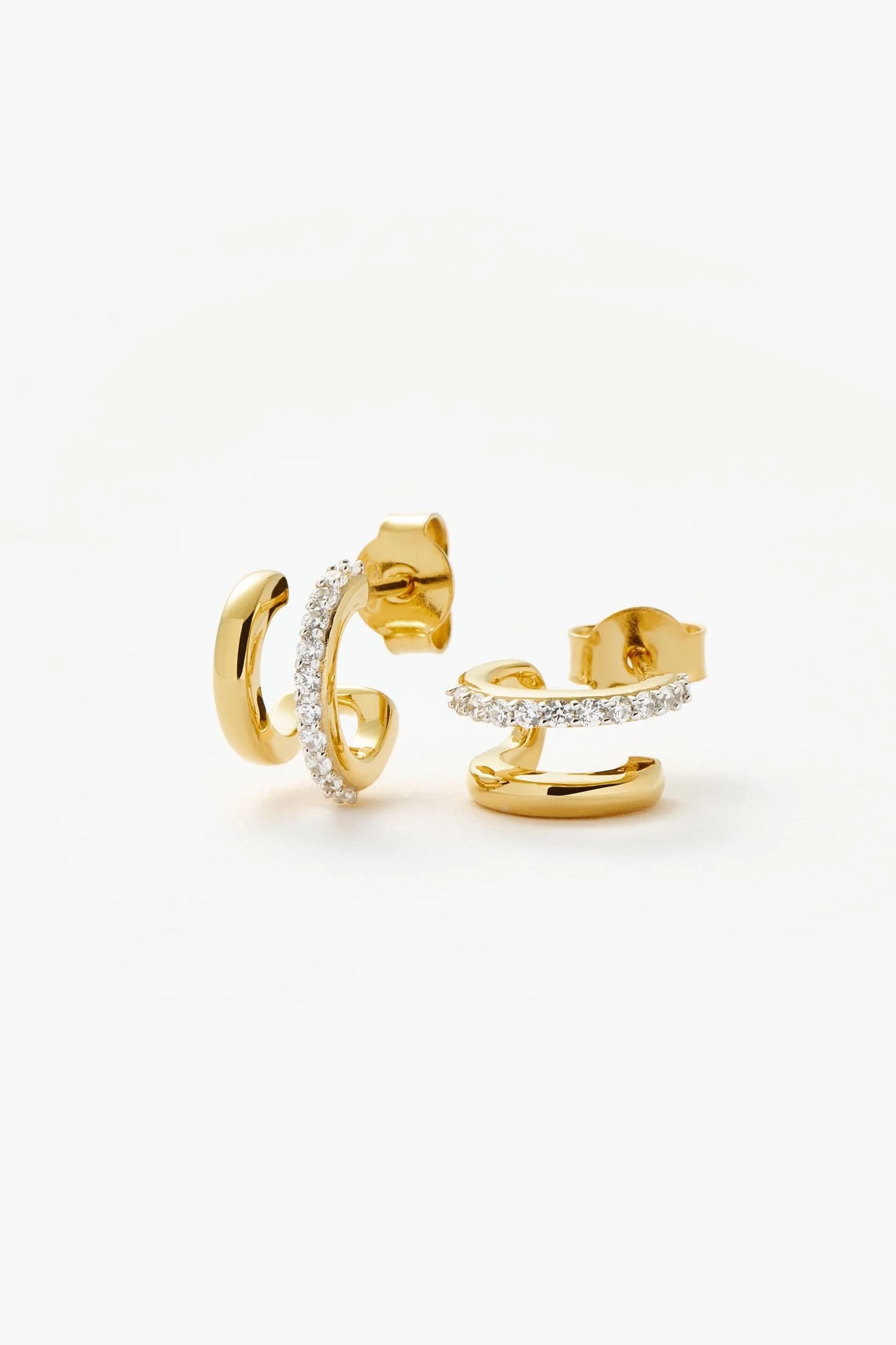 Missoma classic Double Huggie Earrings