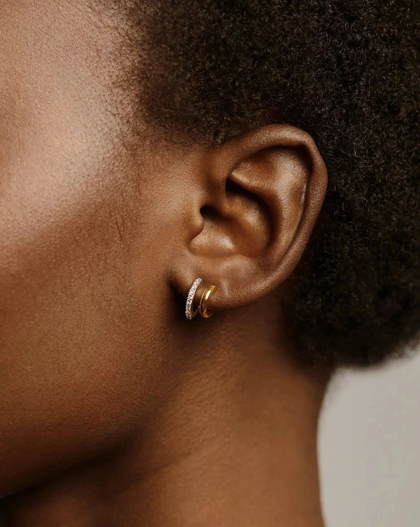 Missoma classic Double Huggie Earrings
