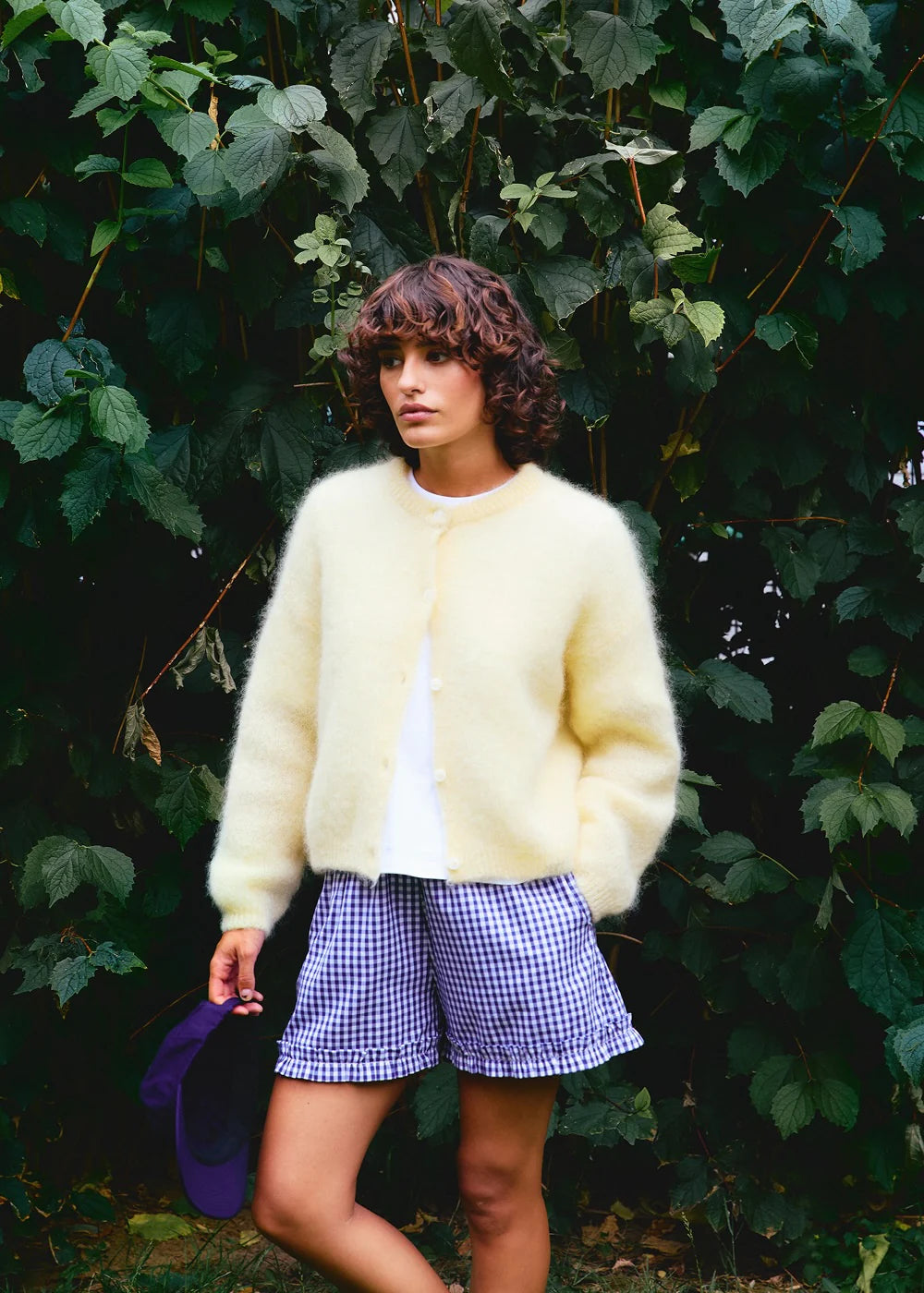 Olivia Mohair Cardigan Light Yellow