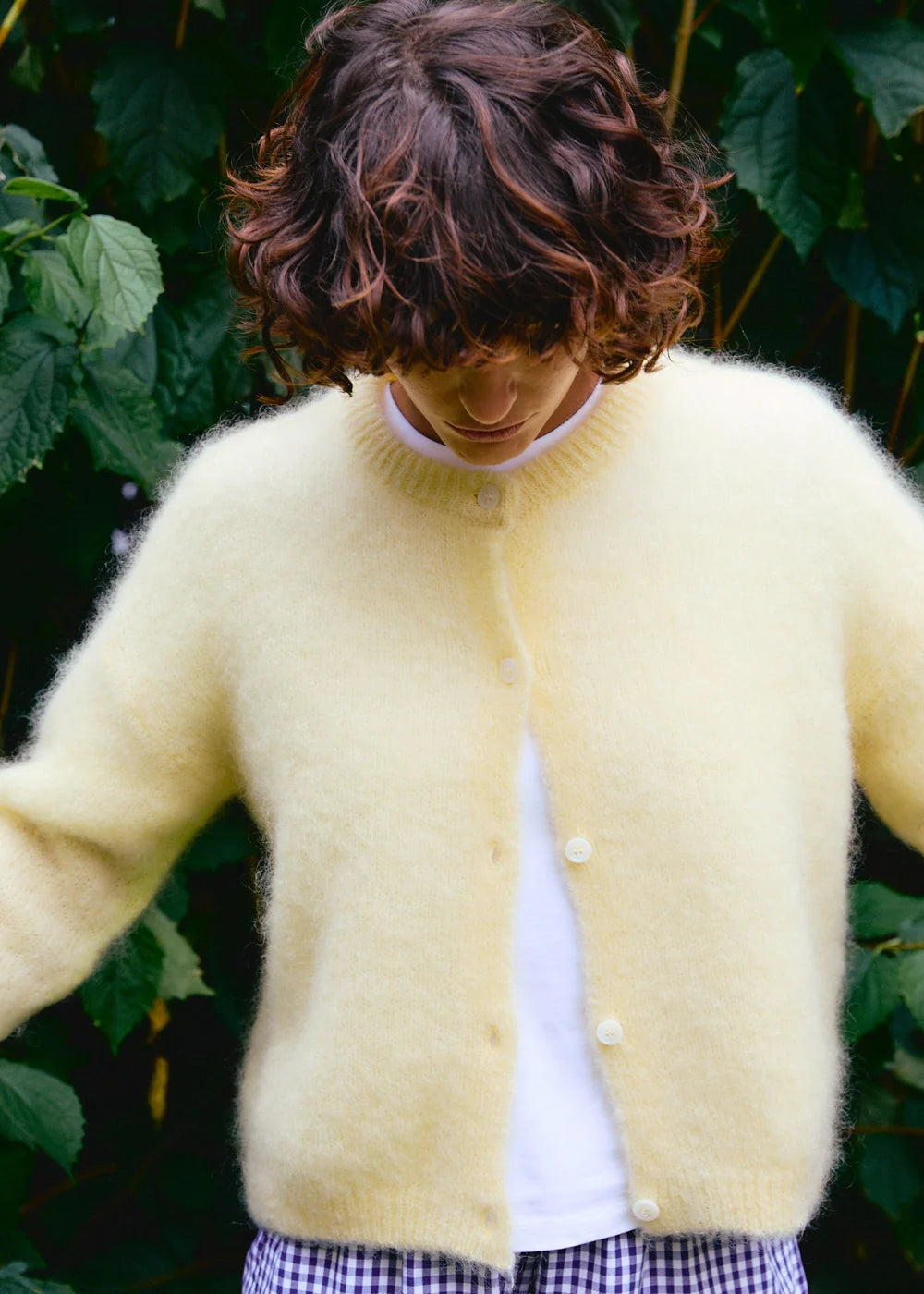 Olivia Mohair Cardigan Light Yellow