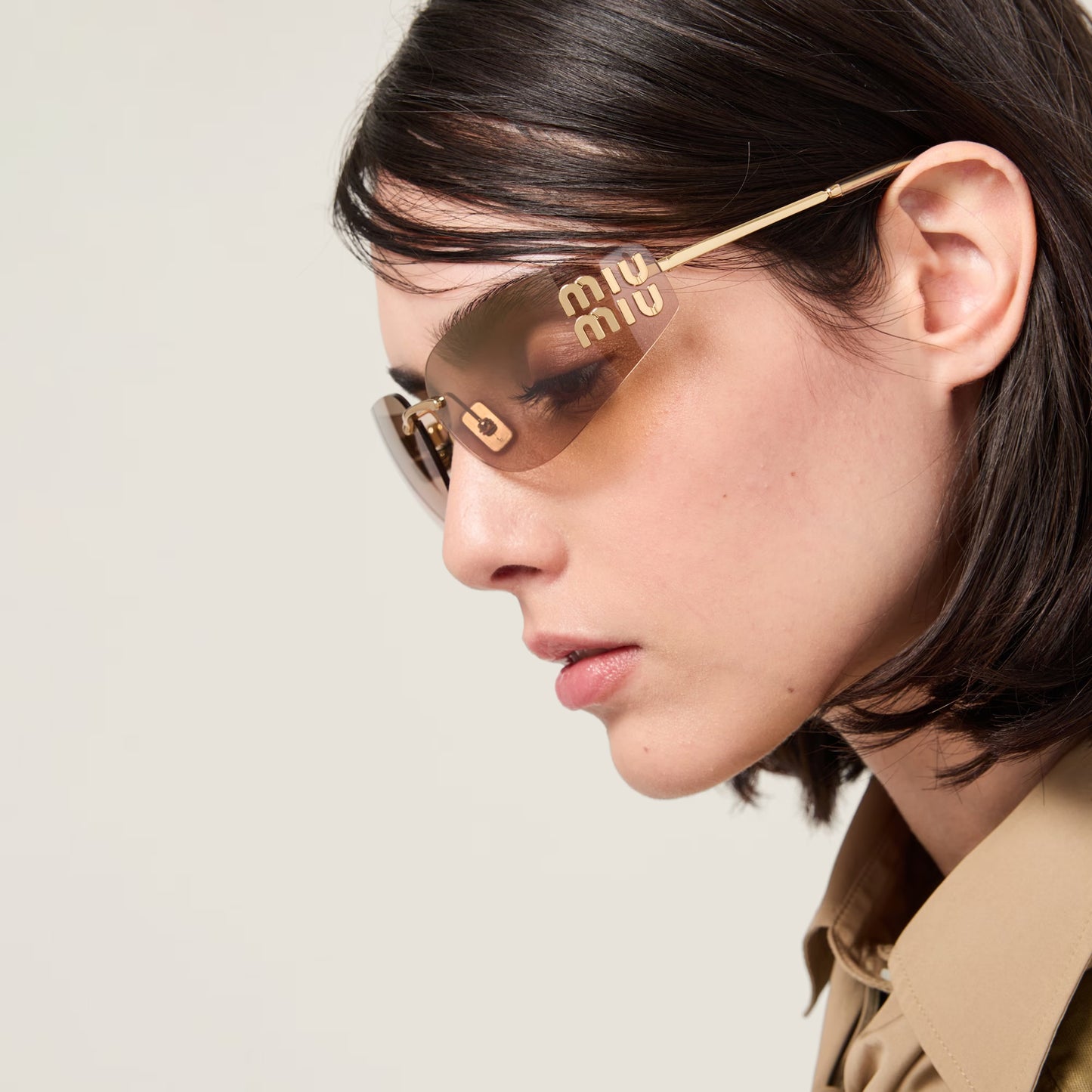 Miu Miu 0MU A51S Sunglasses Bronze