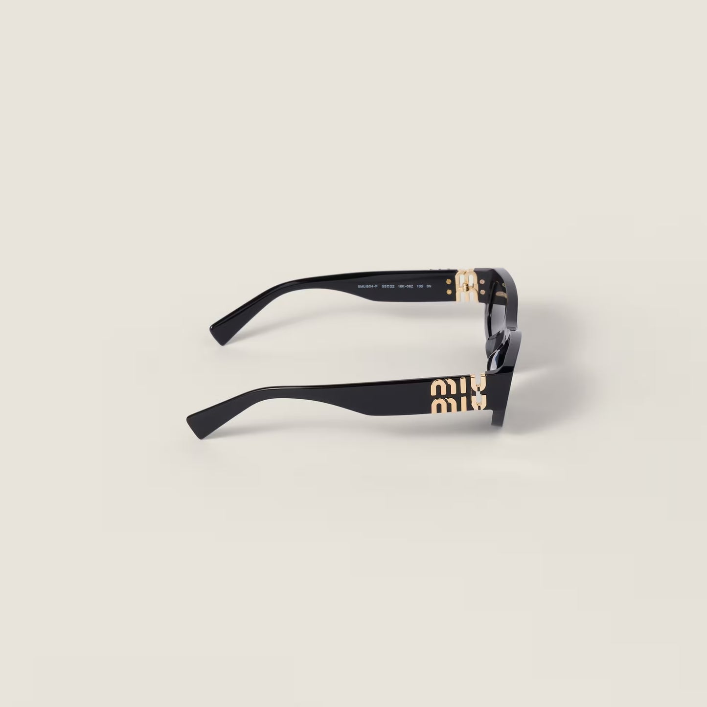 Miu Miu Rectangular Sunglasses Black 0MU B04S