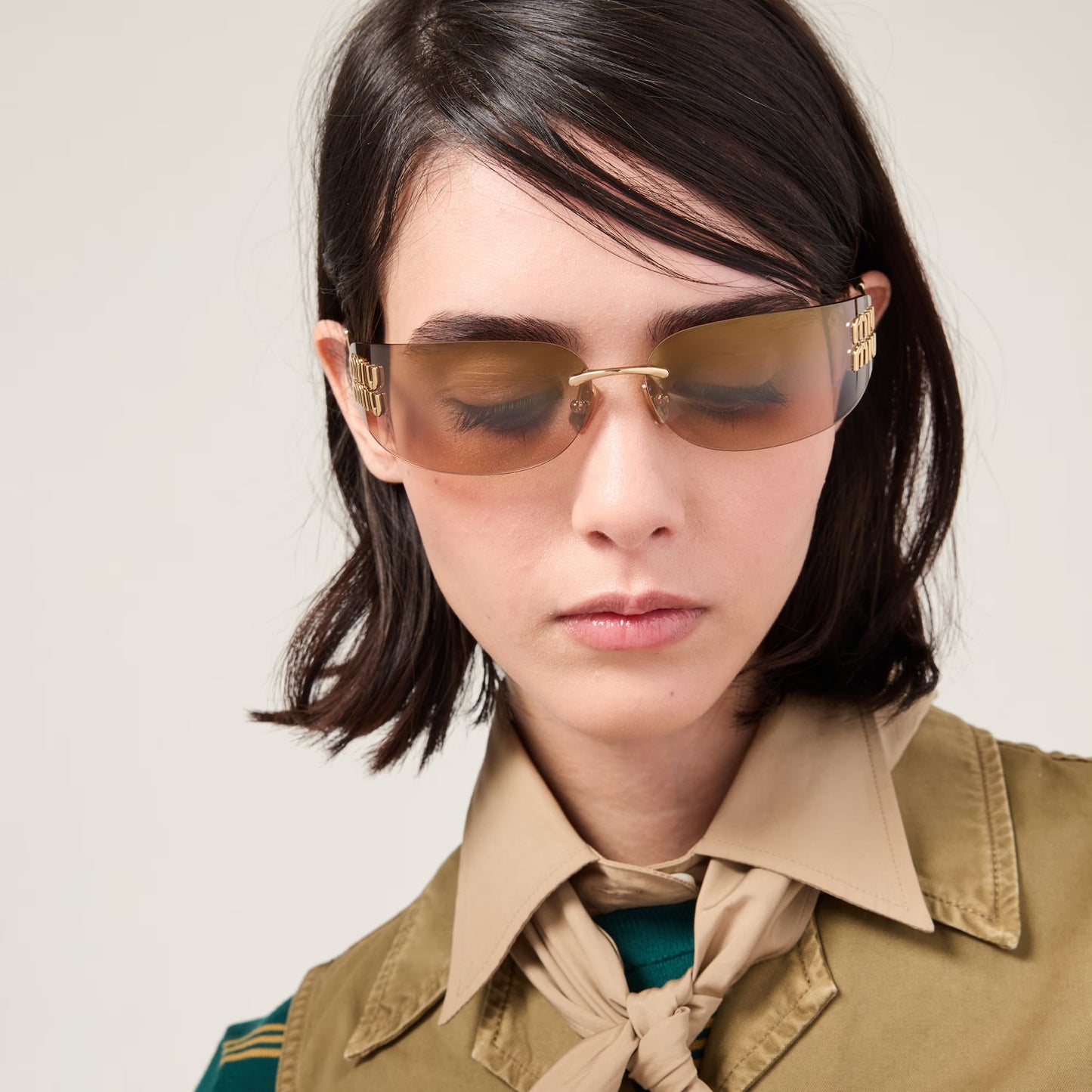 Miu Miu 0MU A51S Sunglasses Bronze