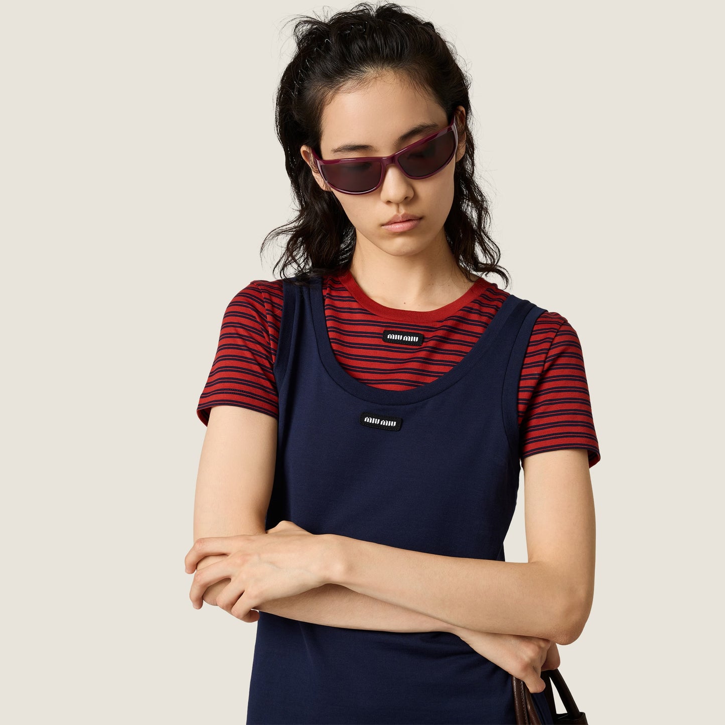 Miu Miu 0MU C06SU Sunglasses Marsala Red