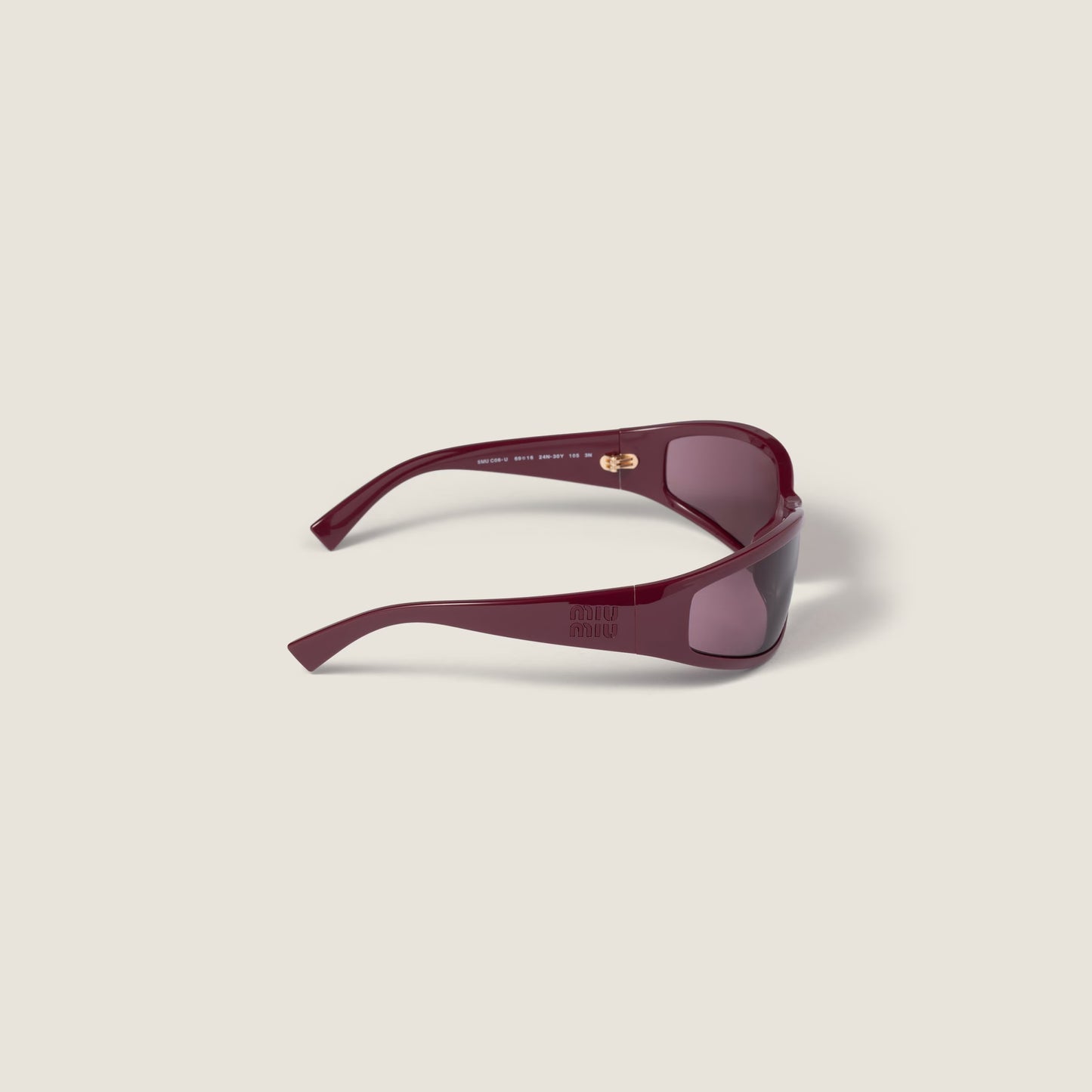 Miu Miu 0MU C06SU Sunglasses Marsala Red