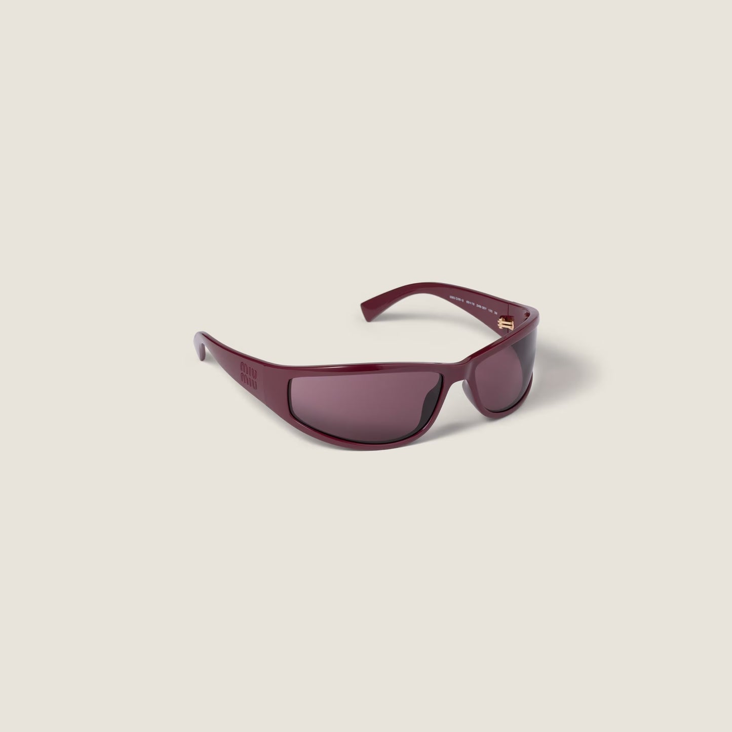 Miu Miu 0MU C06SU Sunglasses Marsala Red