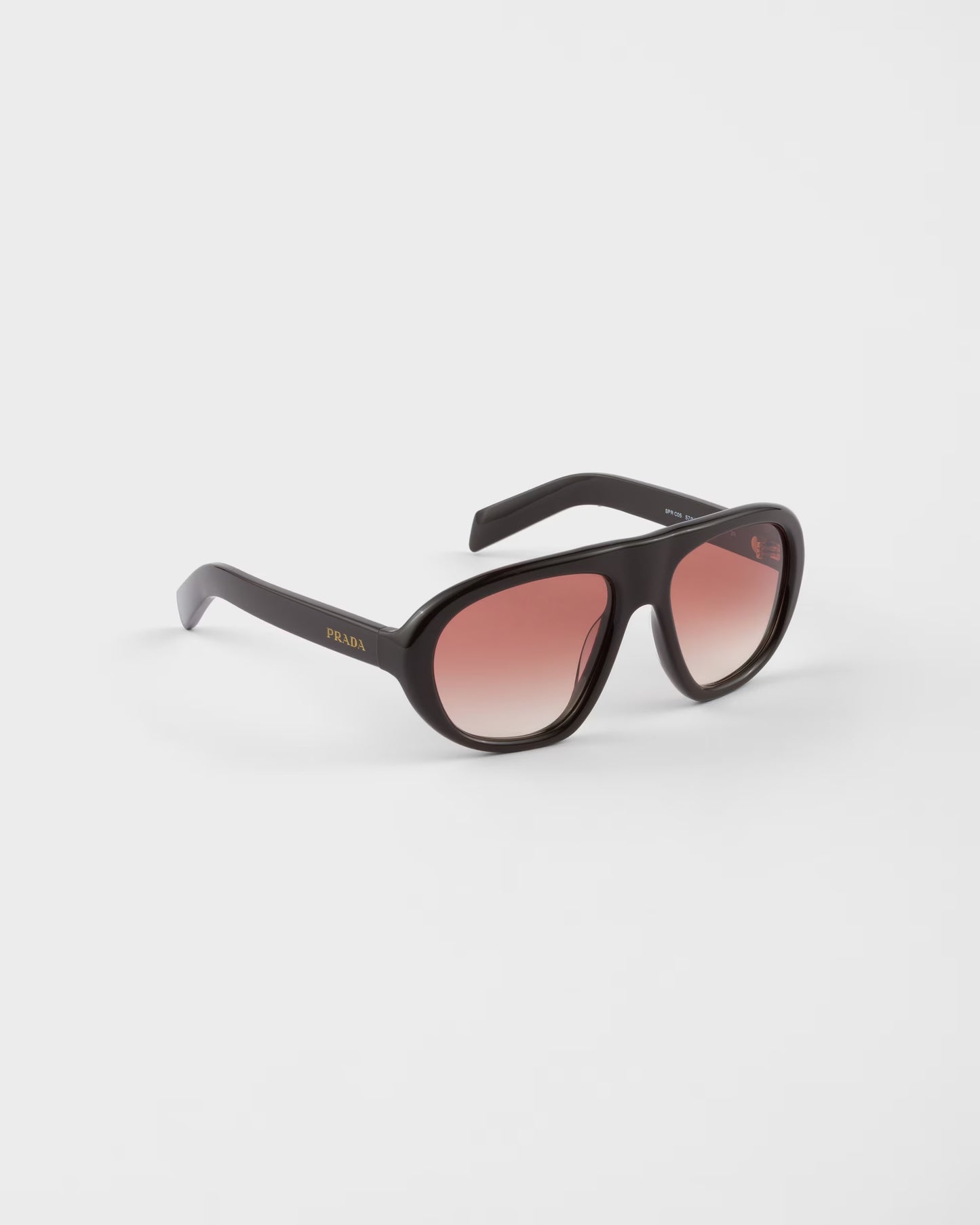Prada Shadowplay Oversized Sunglasses 0PR C05S Cigar Brown