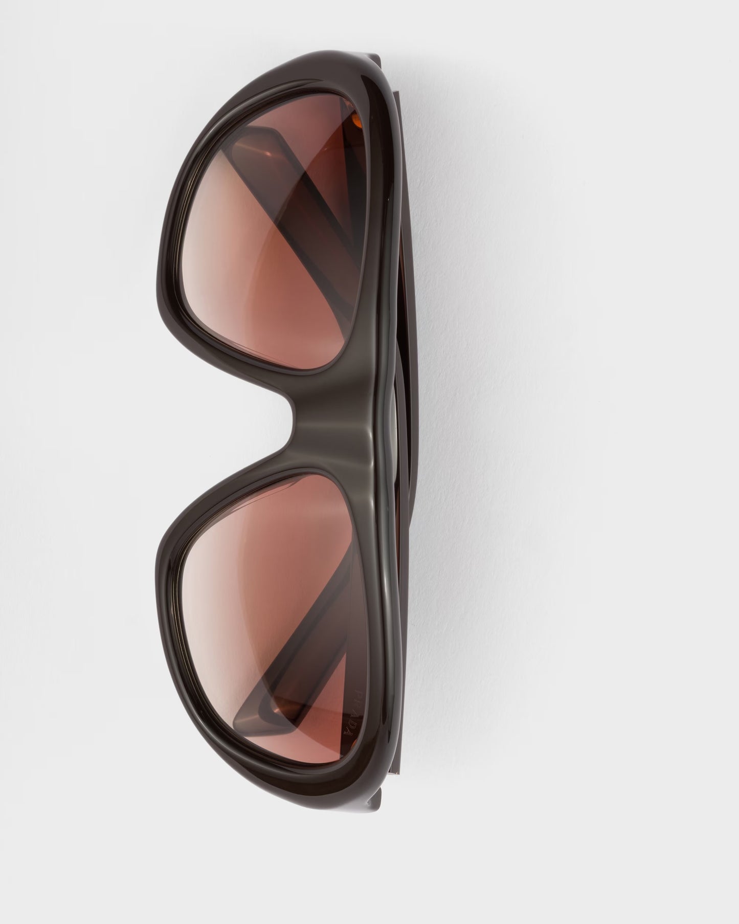 Prada Shadowplay Oversized Sunglasses 0PR C05S Cigar Brown