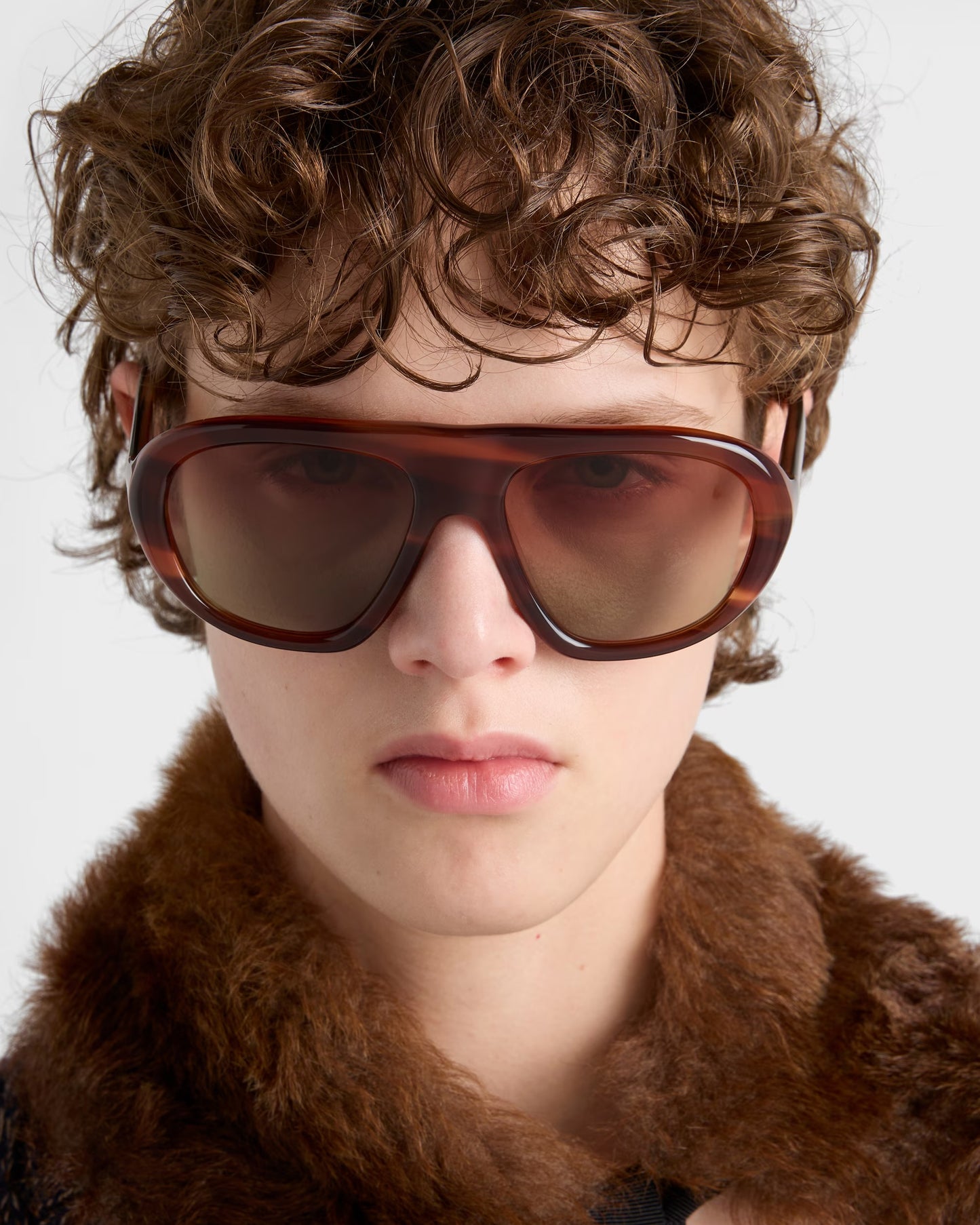 Prada Shadowplay Oversized Sunglasses 0PR C05S Tortoise