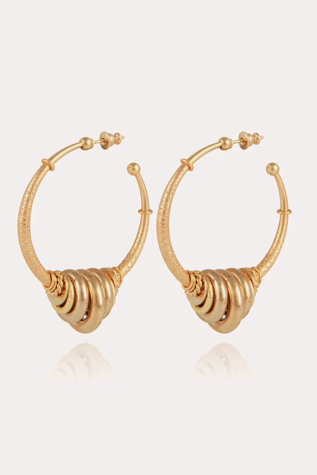 Gas Bijoux Maranzana Hoop Earrings Mix Metals