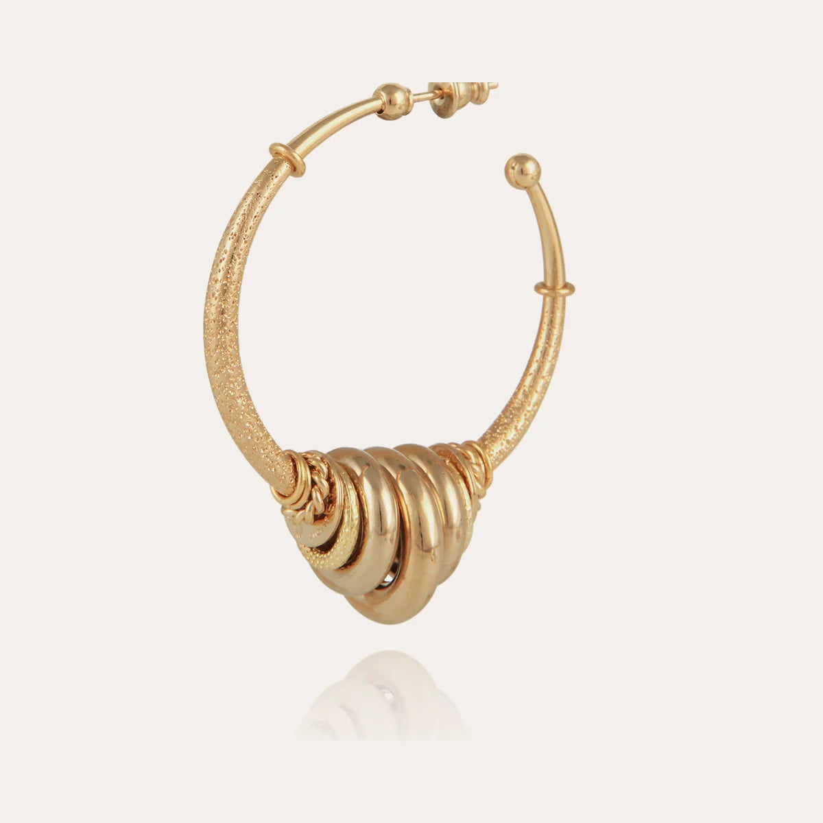 Gas Bijoux Maranzana Hoop Earrings Mix Metals