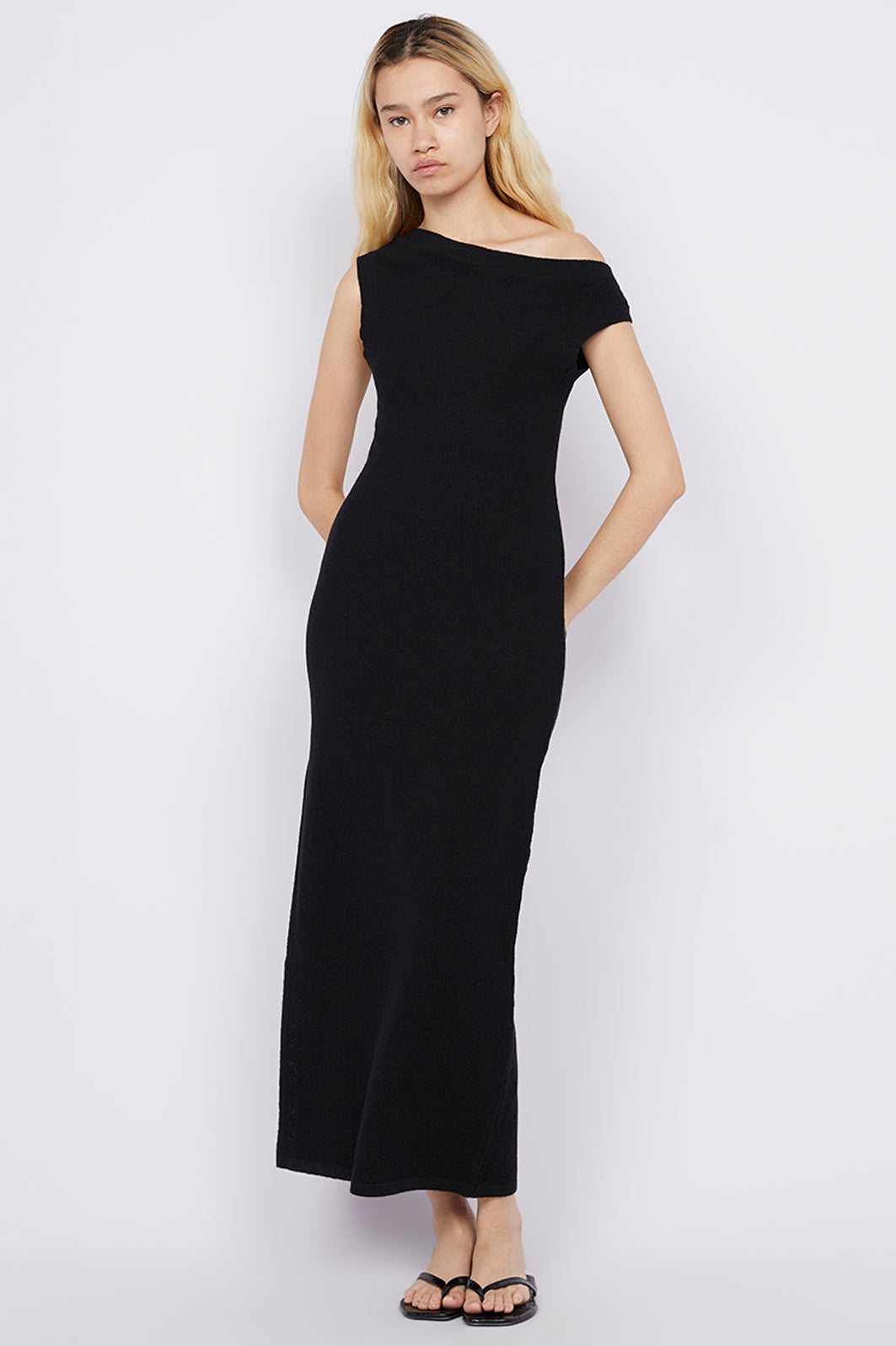 Martha Asym Maxi Dress Black