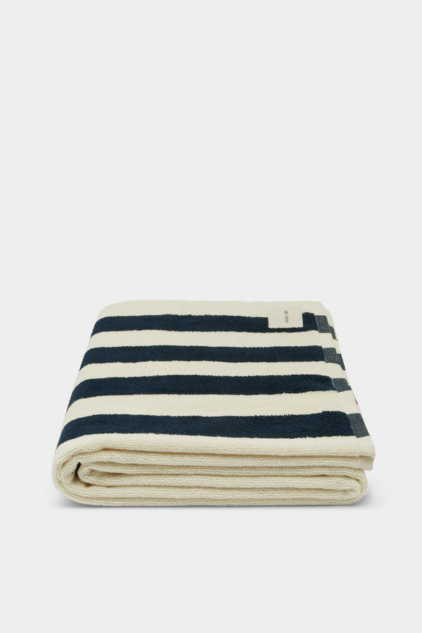 Beach Towel True Navy Cream