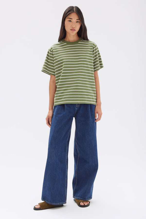 Womens Cohen Stripe Tee Stripe