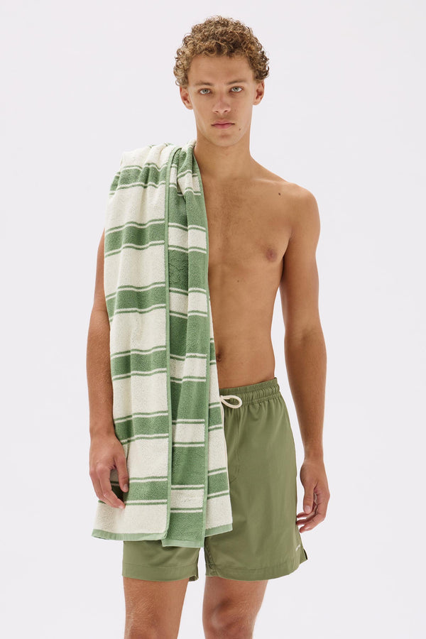 Beach Towel Pandan Cream Stripe