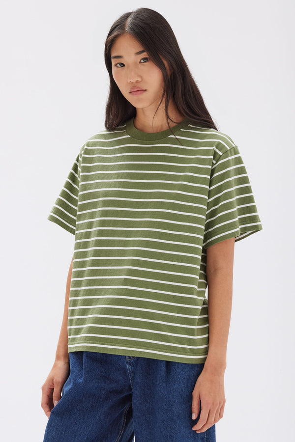 Womens Cohen Stripe Tee Stripe