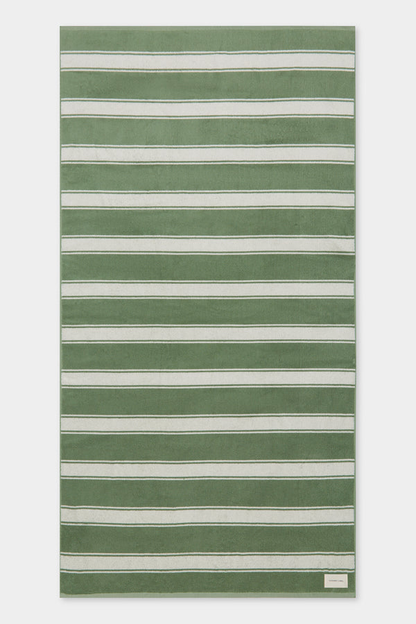 Beach Towel Pandan Cream Stripe