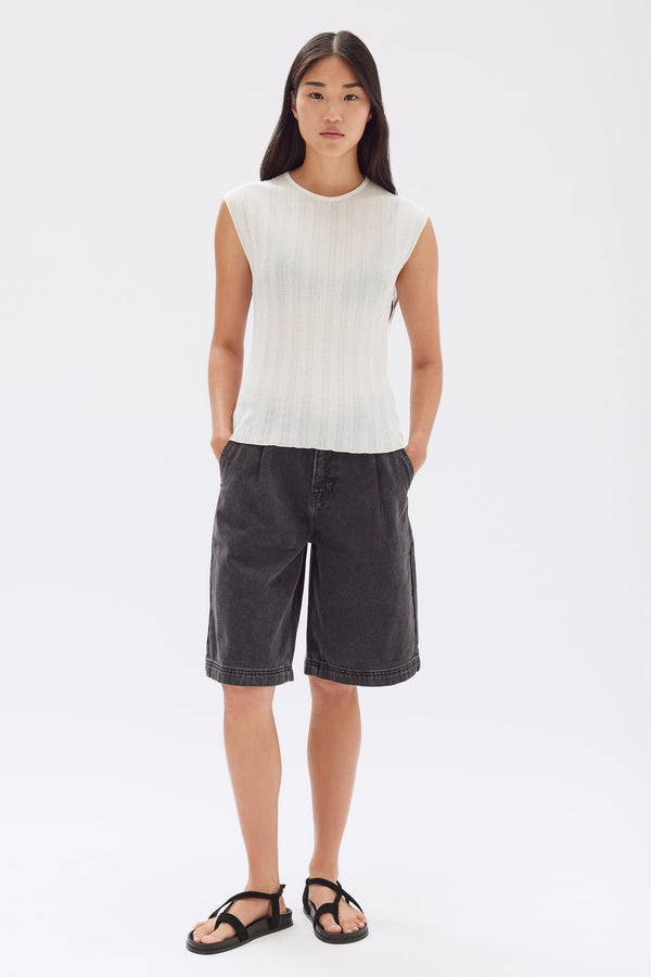 Noa Knit Tank White