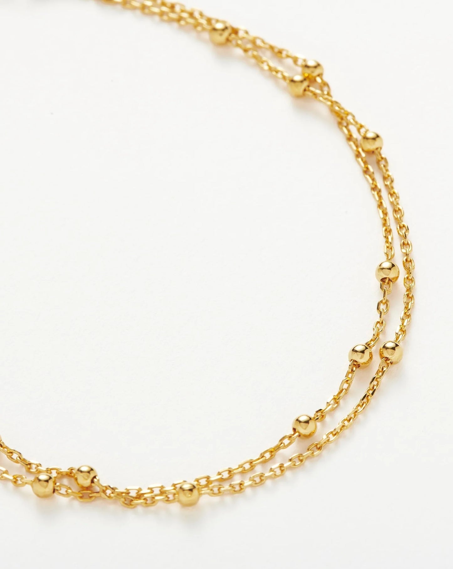 Double Chain Bracelet Vermeil Gold