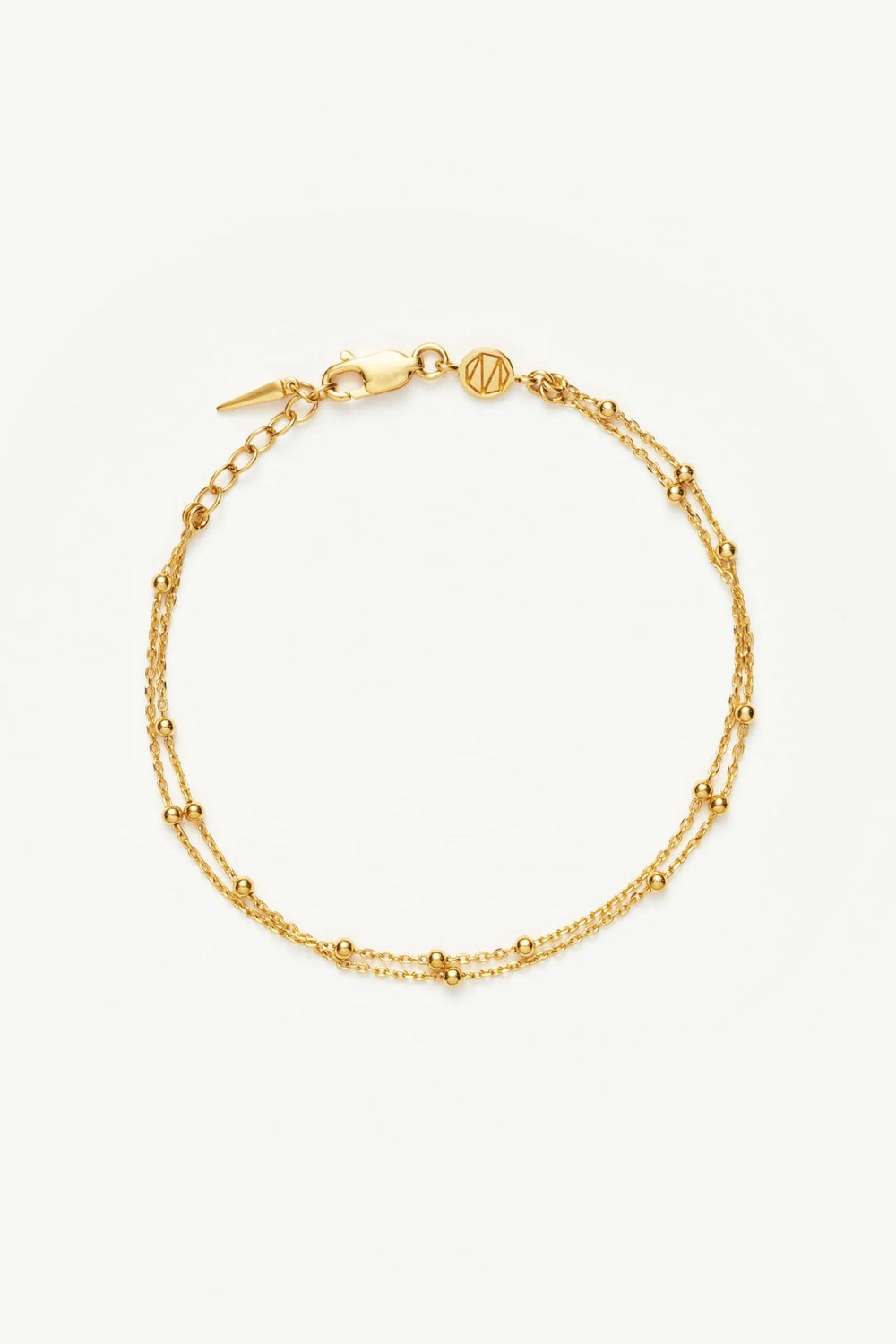 Double Chain Bracelet Vermeil Gold