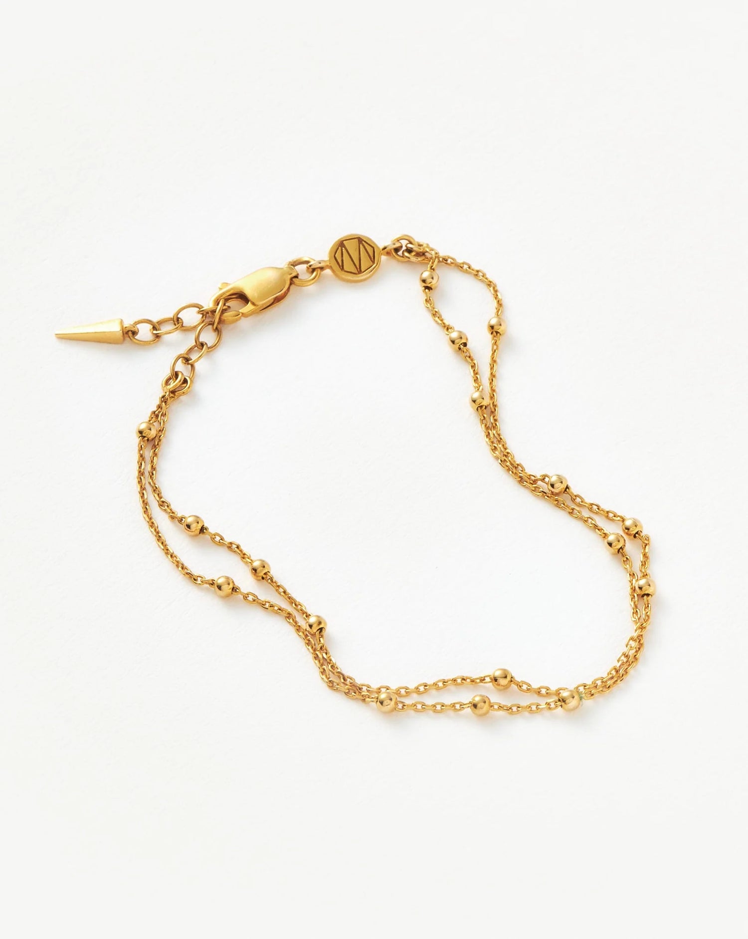 Double chain 2025 gold bracelet