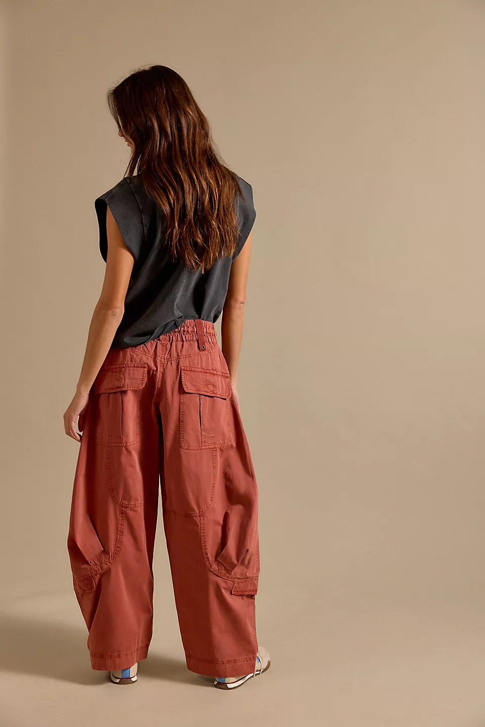 Onset Printed Pull On Cargo Pants Paper Lantern