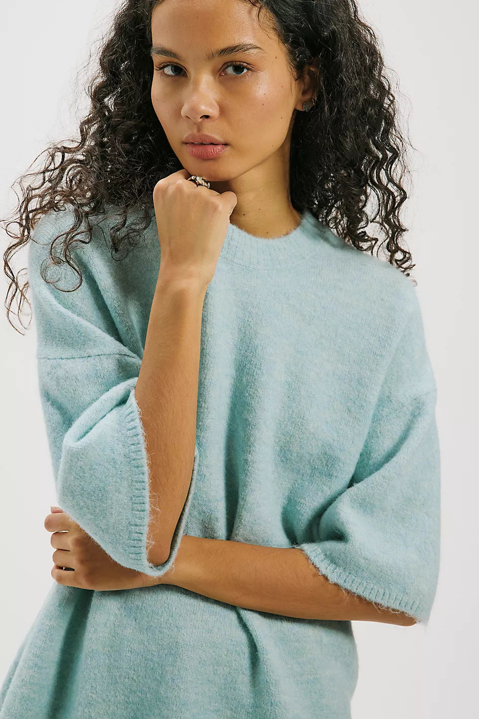 Margot SoftSpun Sweater Tee Angel Falls Melange