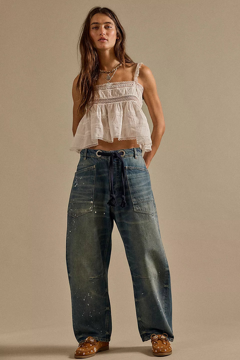FREE PEOPLE Morning Glory Maxi Dress Blue