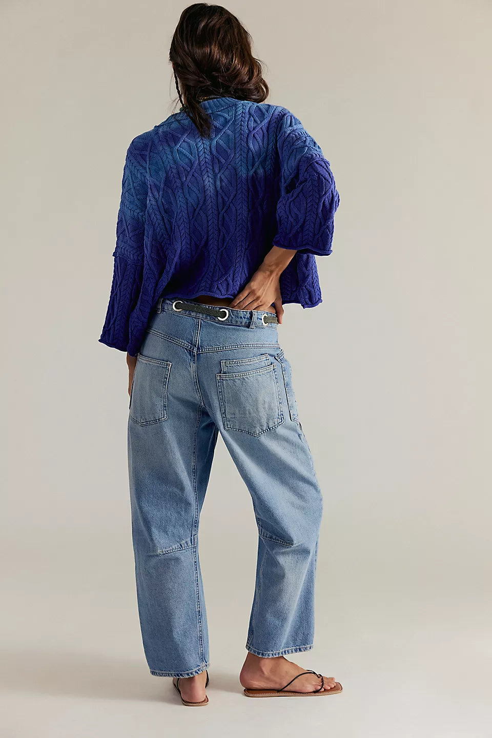 We The Free Moxie Pull-On Barrel Jeans Truest Blue