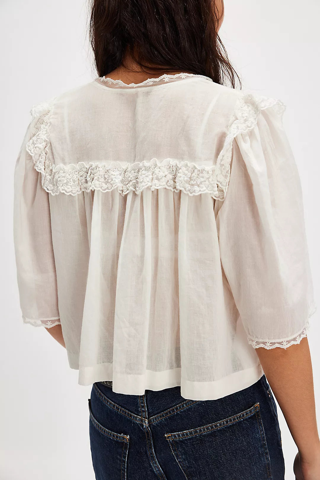 Luna Top Ivory