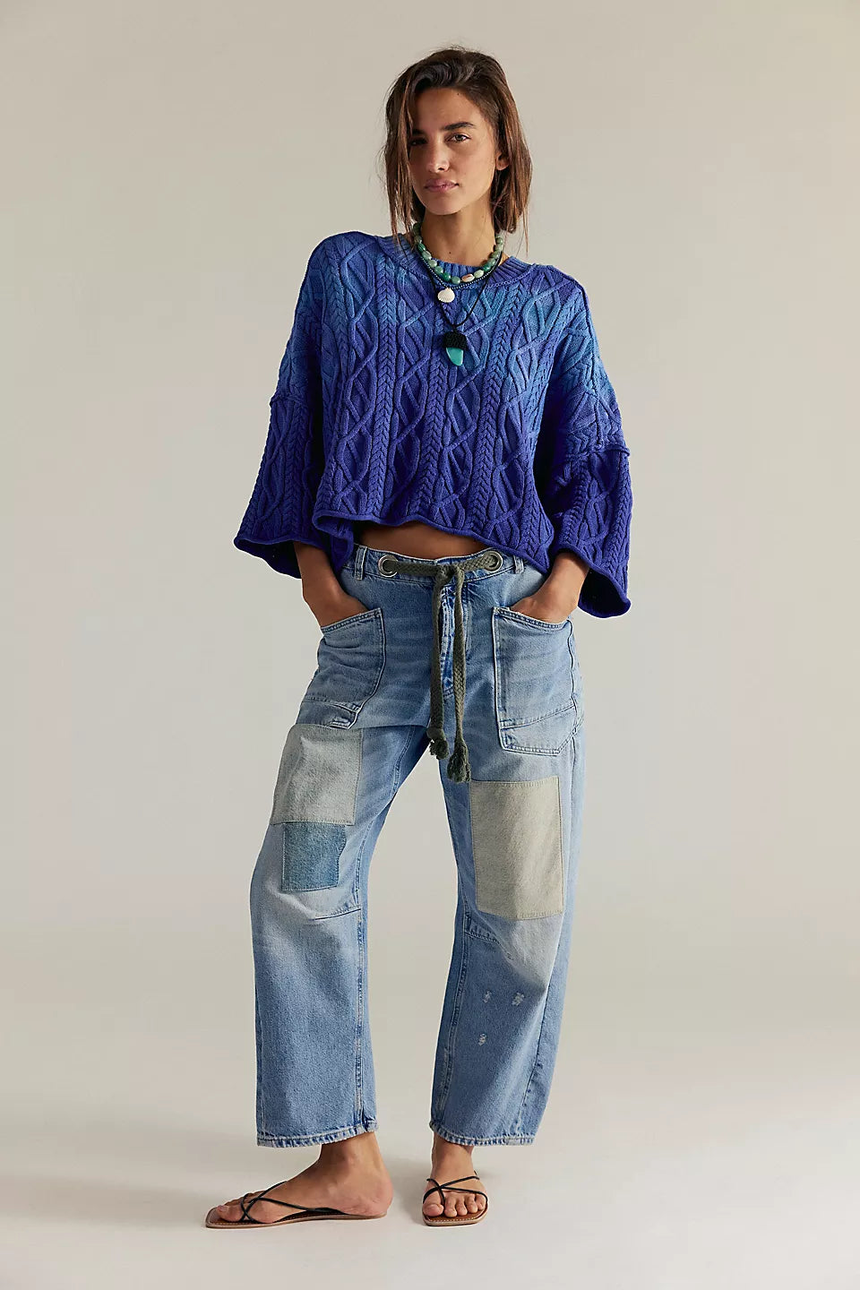 We The Free Moxie Pull-On Barrel Jeans Truest Blue