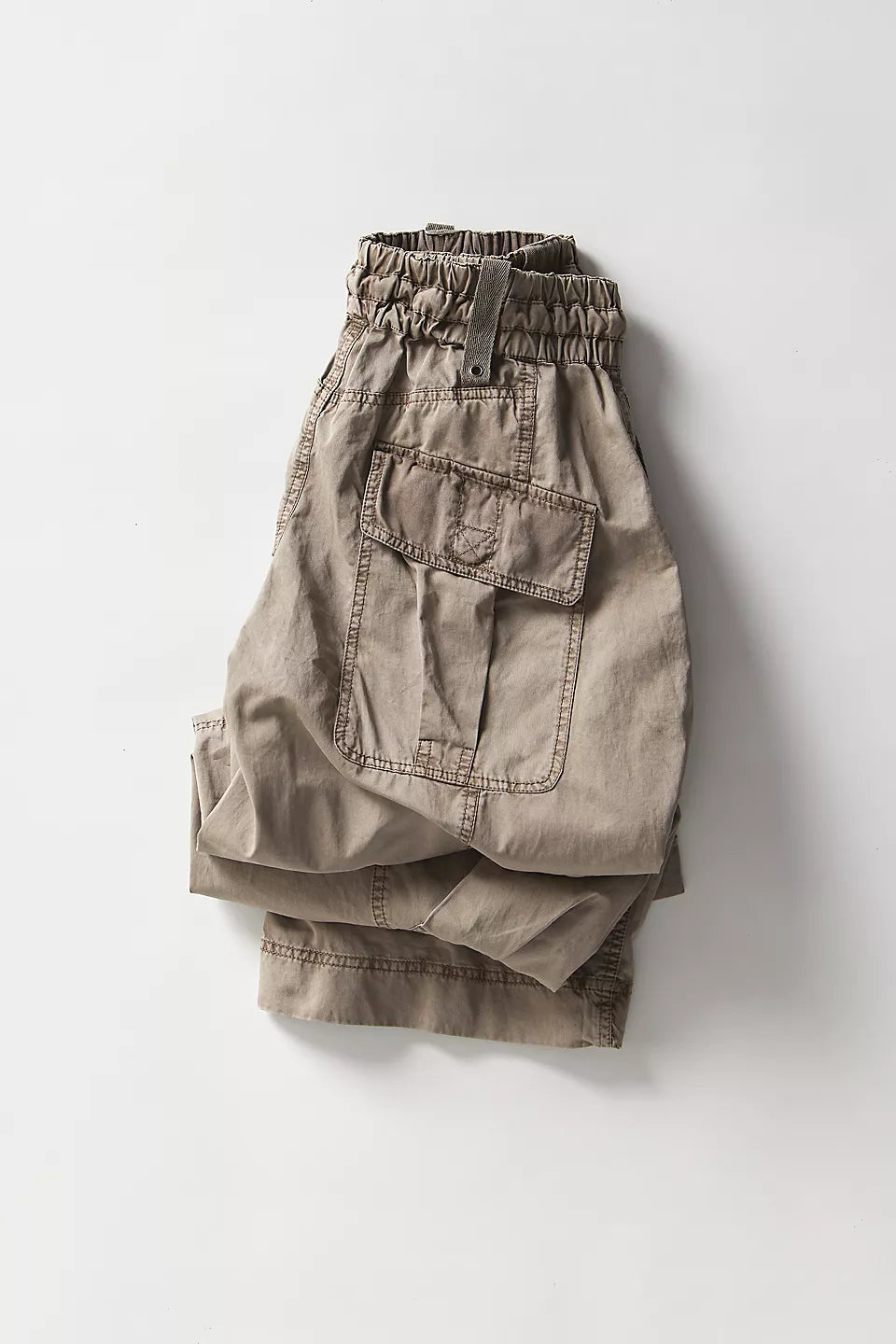 Onset Printed Pull On Cargo Pants Dusted Cocoa